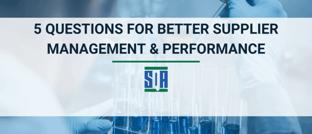 blog post highlighting 5 questions for better supplier performance