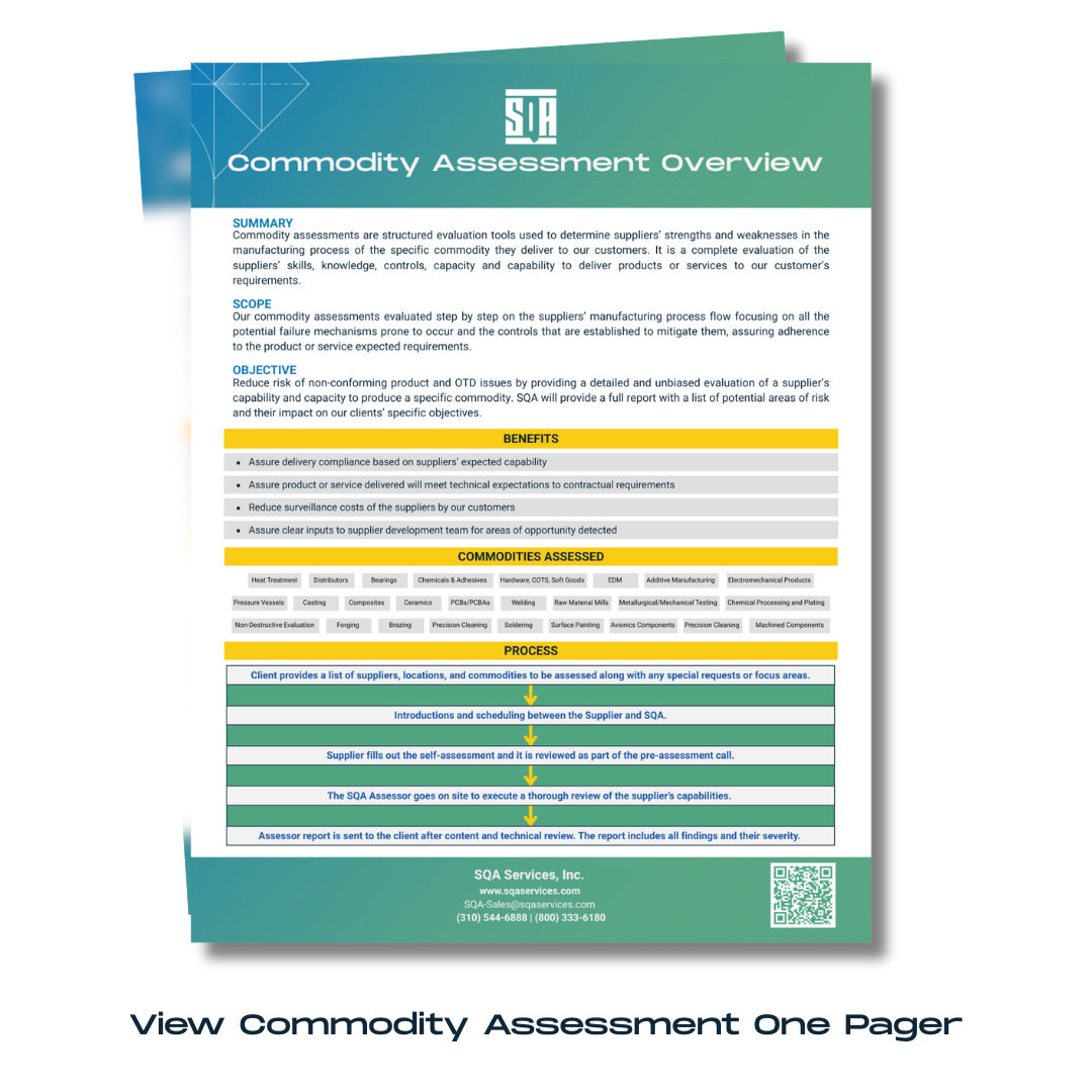 click to view SQA Assessments one page overview