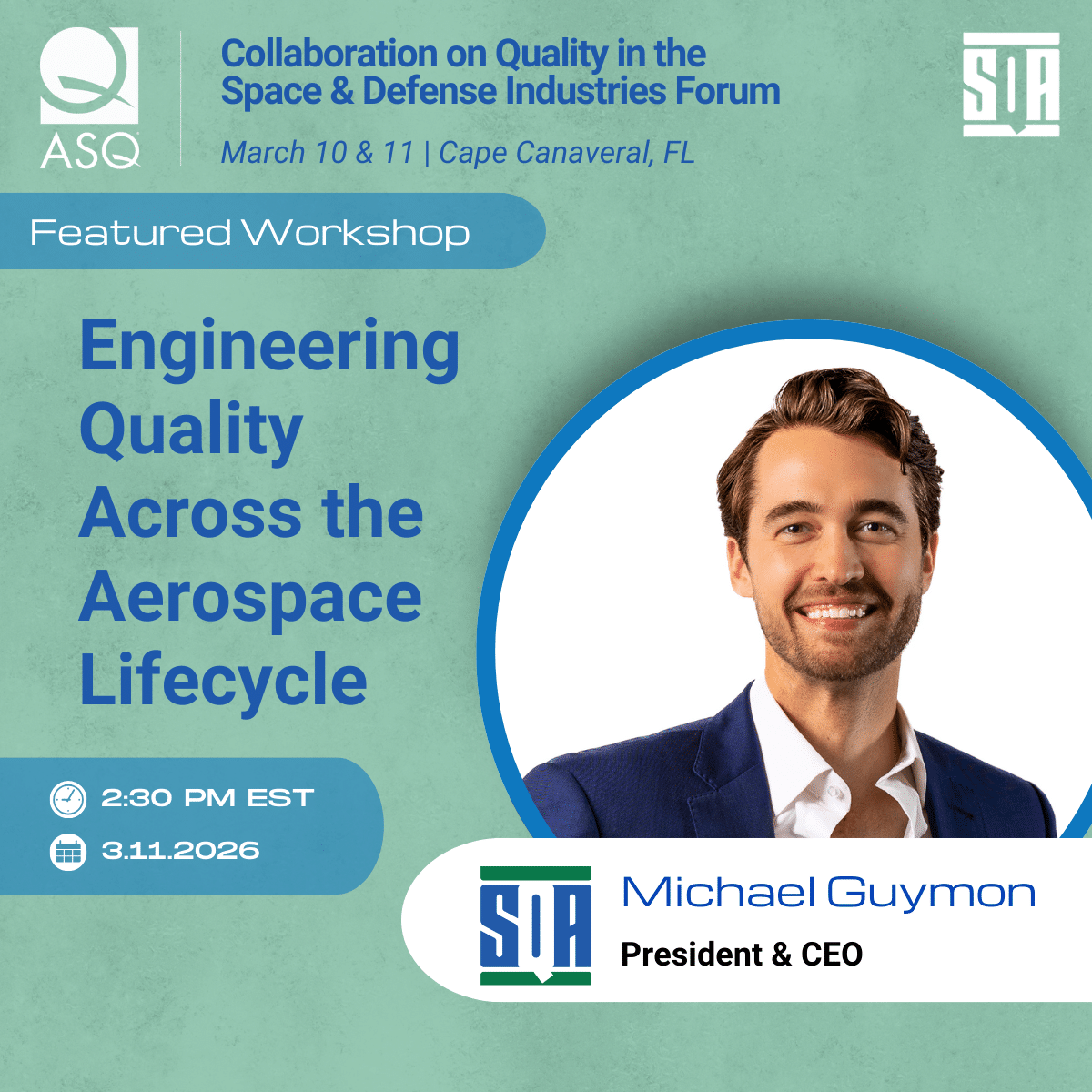 Engineering Quality workshop at ASQ Space & Defense Industries forum